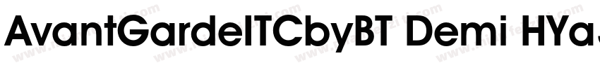 AvantGardeITCbyBT Demi HYa3gj字体转换